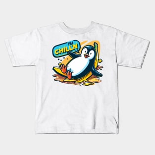 Chillin Penguin Kids T-Shirt